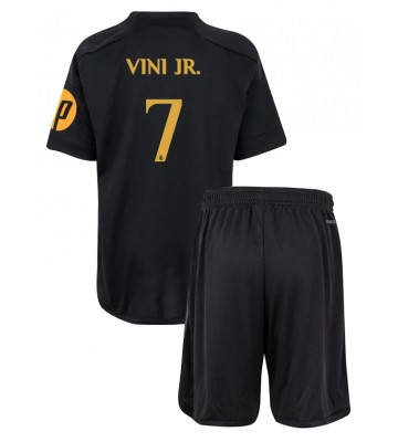 Real Madrid Vinicius Junior #7 Tercera Equipación Niños 2023-24 Manga Corta (+ Pantalones cortos)